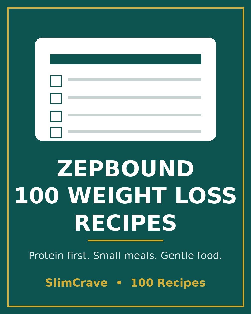 Zepbound 100 Weight Loss Recipes cover