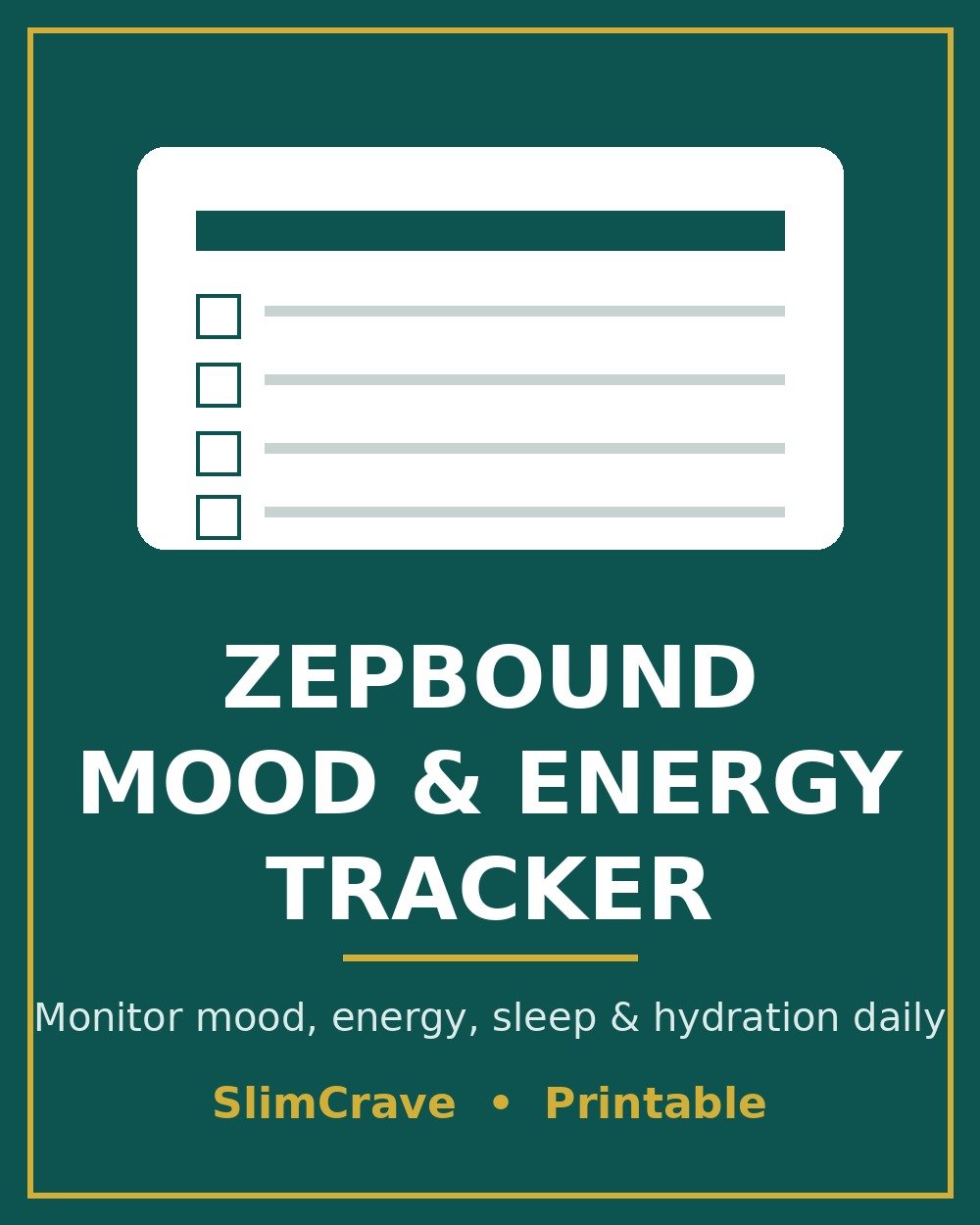 Zepbound Mood & Energy Tracker cover