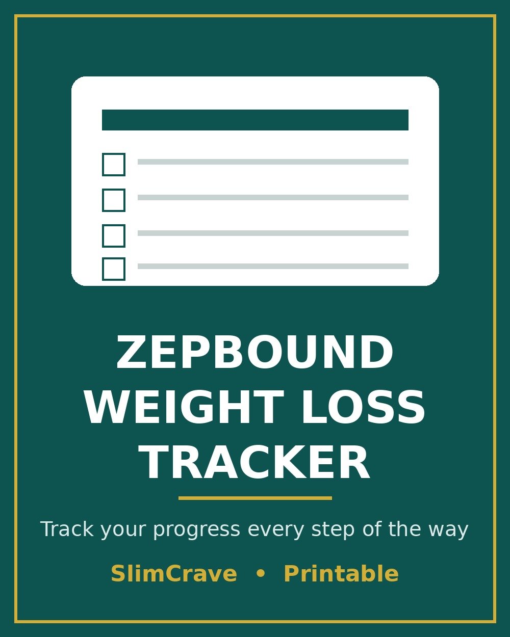 Zepbound Weight Loss Tracker cover